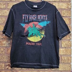 Disney Fly High Pepita Dark Gray T-Shirt Size Large